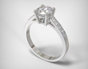 PAVE SOLITAIRE RING LR248